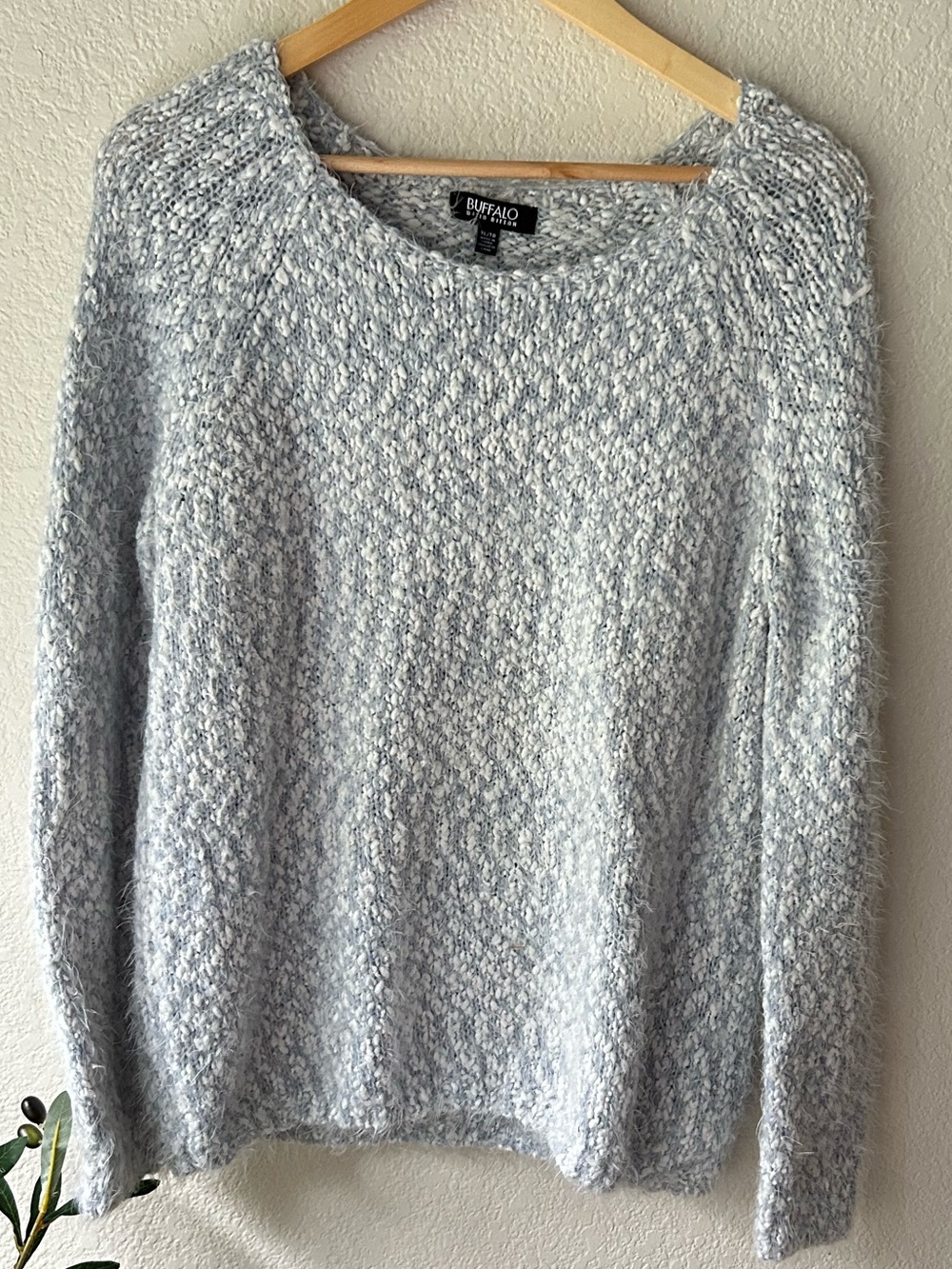 Buffalo David‎ Bitton Light Gray Crewneck Sweater
